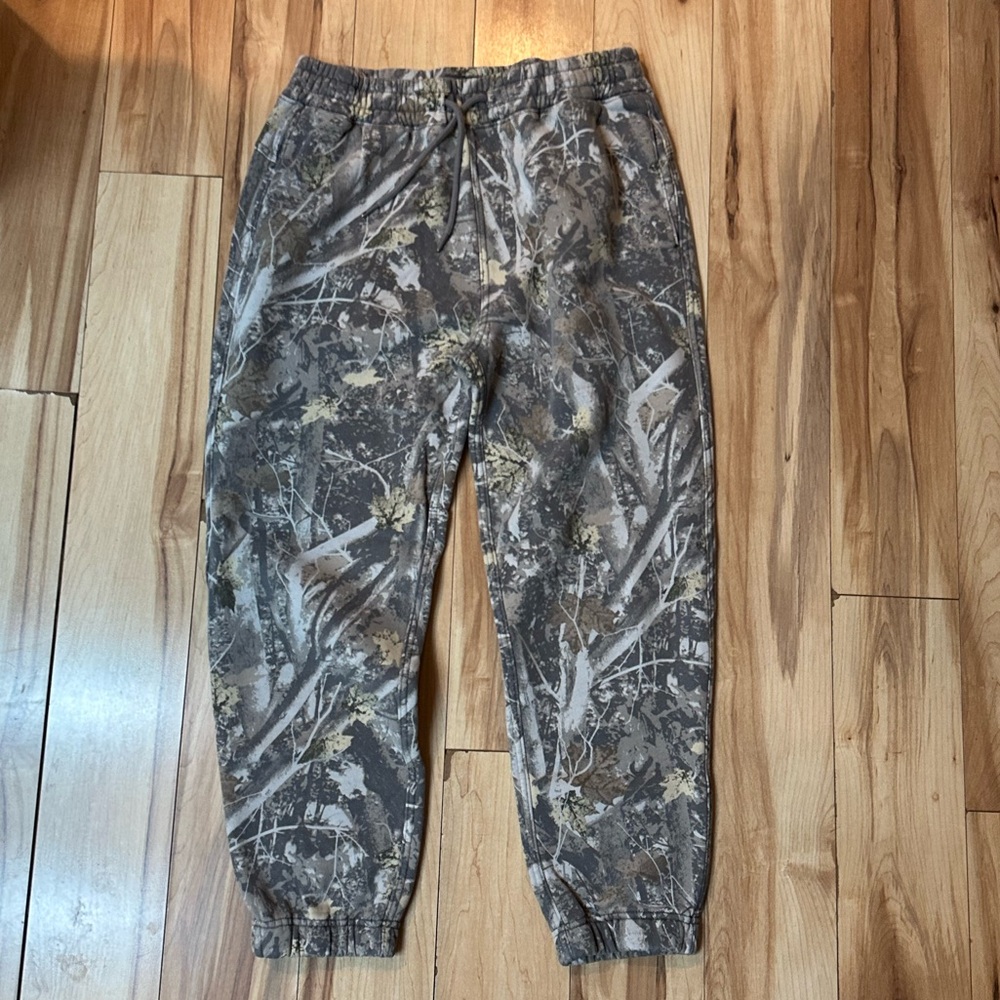 Abercrombie & Fitch Camo Joggers - Gray and Tan